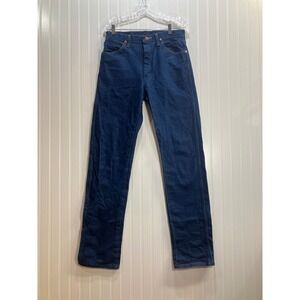 Wrangler 13MWZ A707 3030 Mens Jeans Dark Wash Straight Leg Cotton 31x34 Like New